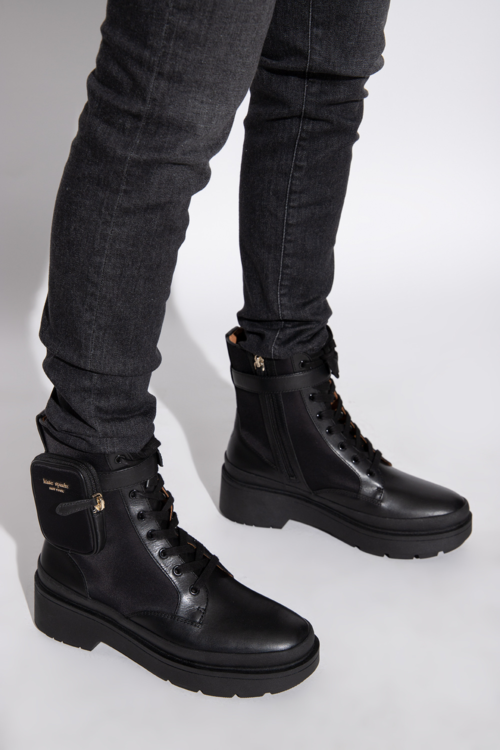 Kate spade combat on sale boots